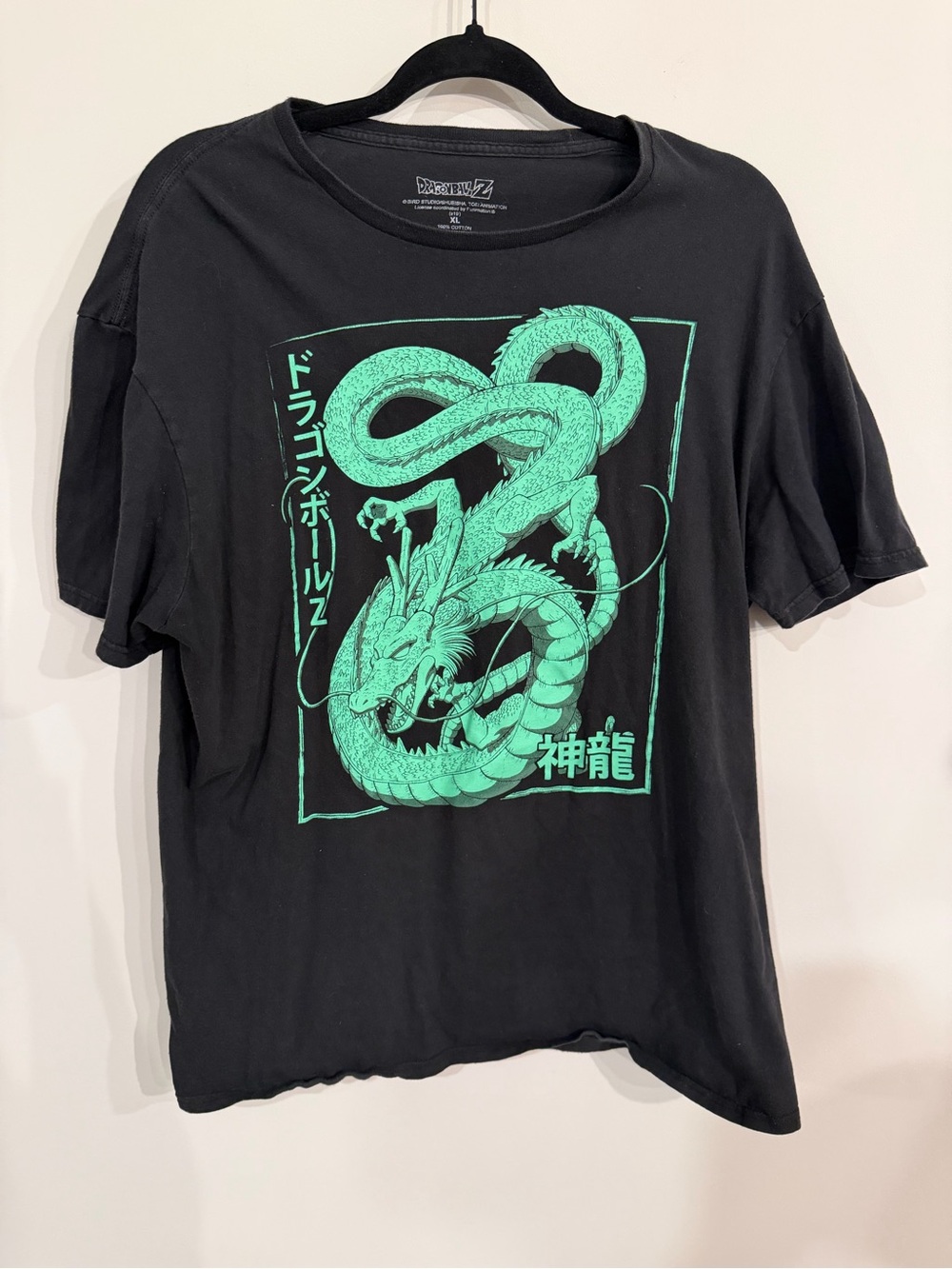 Dragon Ball Z Black Tee with Mint Graphic